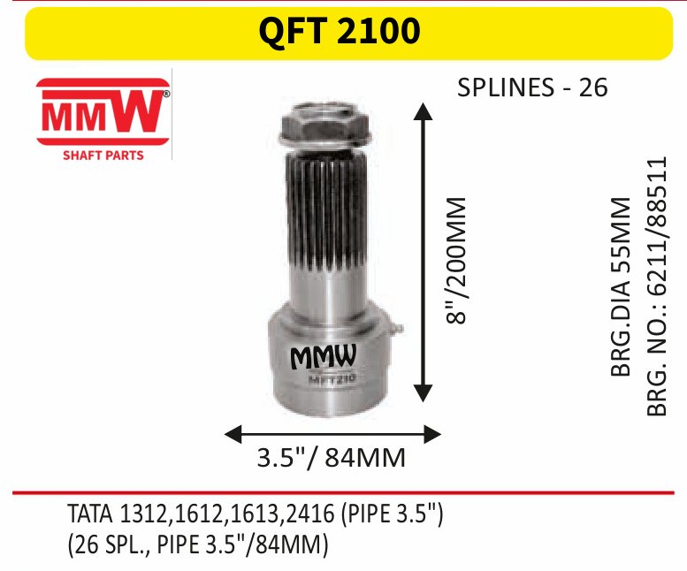 Front Teeth & Centre Coupling Flange parts by MMW Auto Industries
