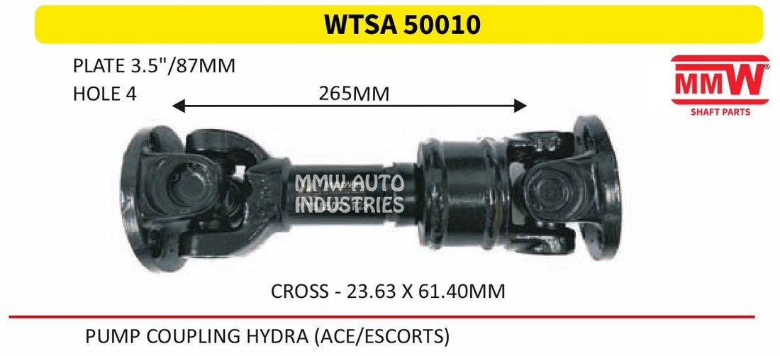 Transmission Shaft for JCB & Earthmoving Equipment parts by MMW Auto Industries